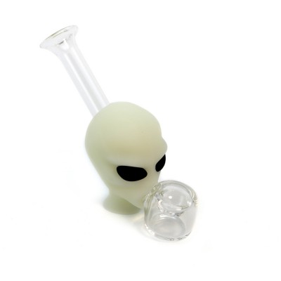 SILICONE ALIEN PIPE GLOW IN DARK SP424 1CT